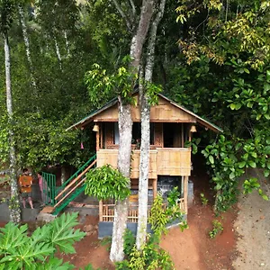 Gasthuis Fab - Bamboo Hut With Open Shower 